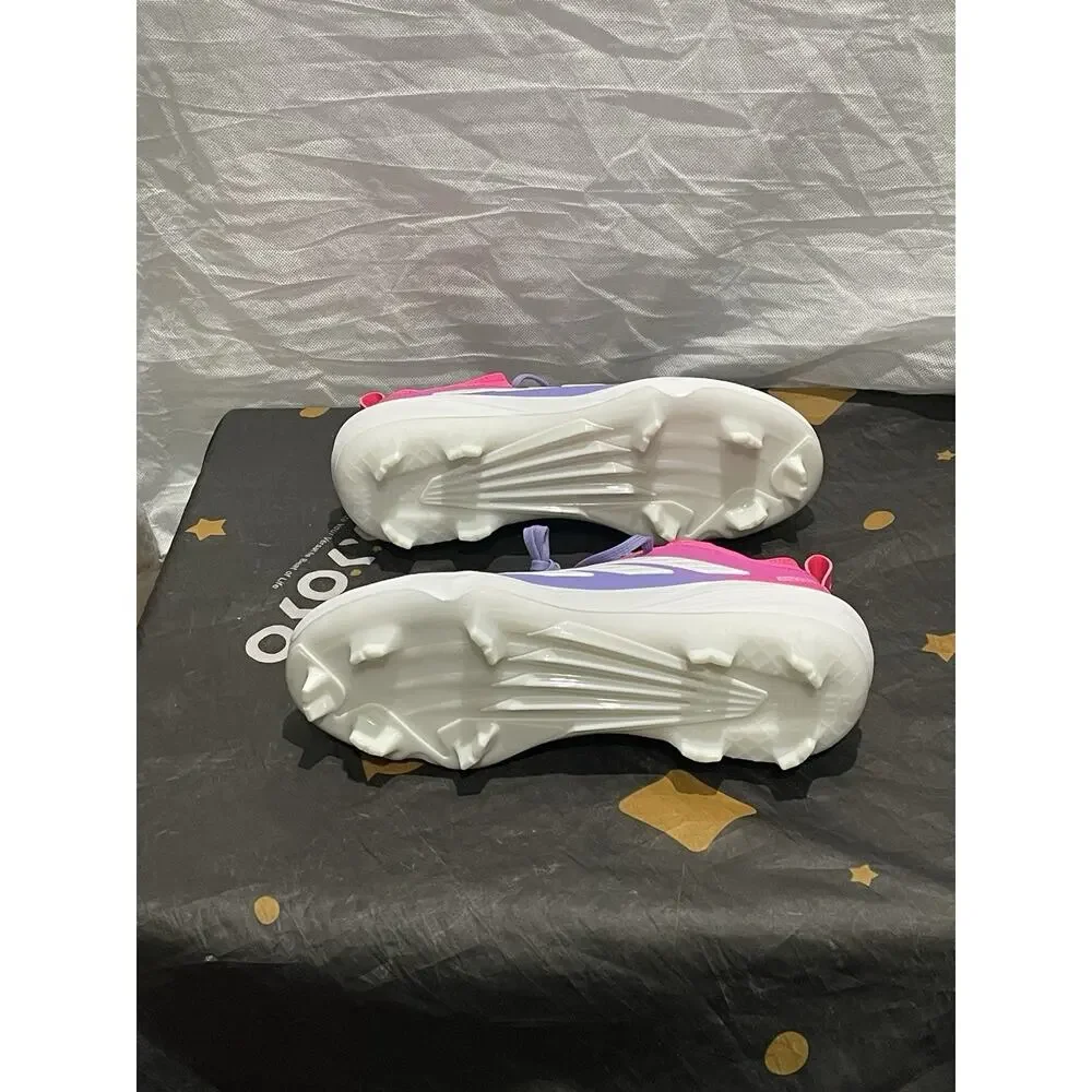 New Men’s 10.5 Adidas Adizero TPU Candy Pink White Purple Baseball Cleats JR7828
